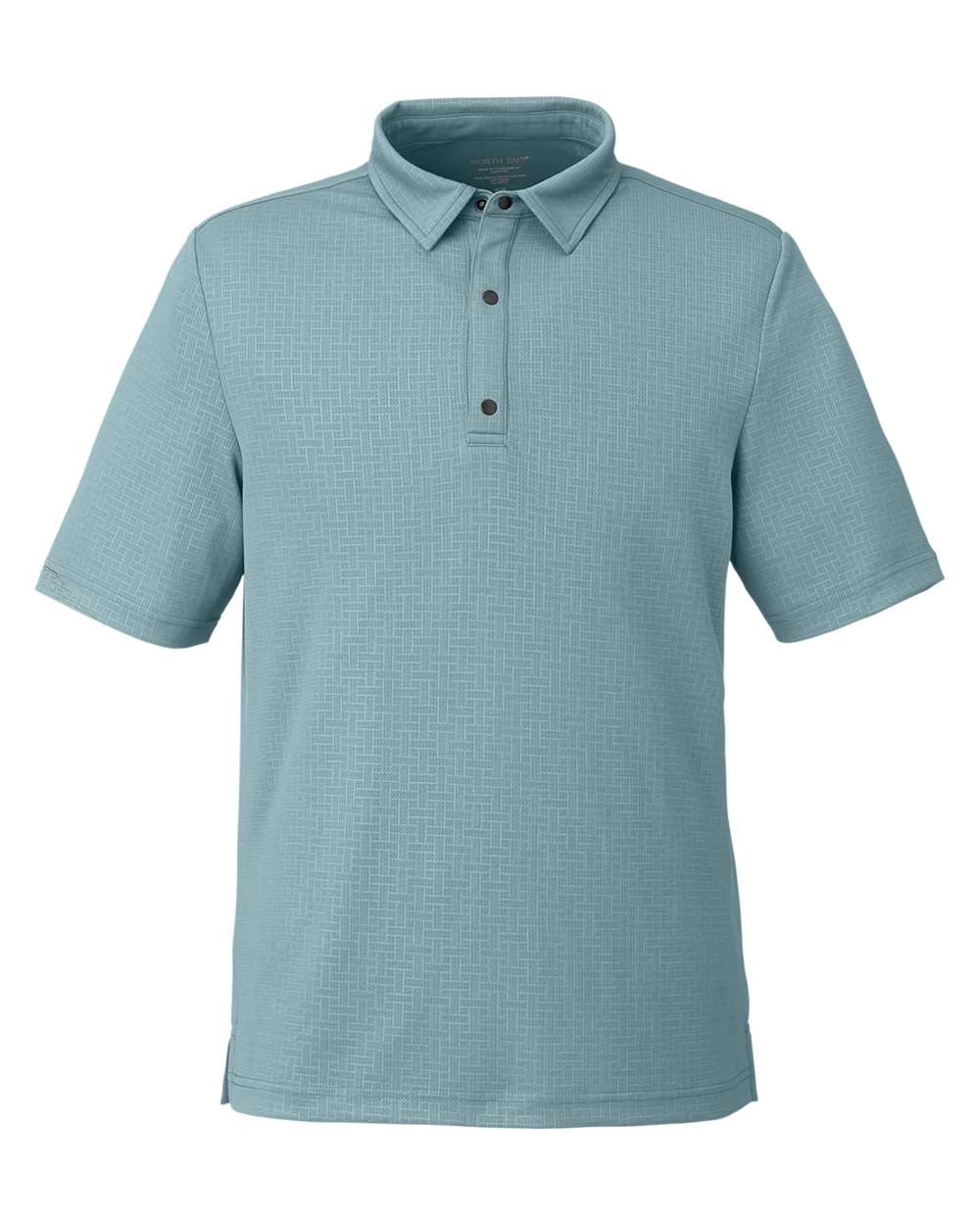 North End Men's Replay Recycled Pique Polo - NE102 Opal Blue