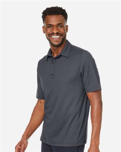 North End Men's Replay Recycled Pique Polo - NE102 Carbon