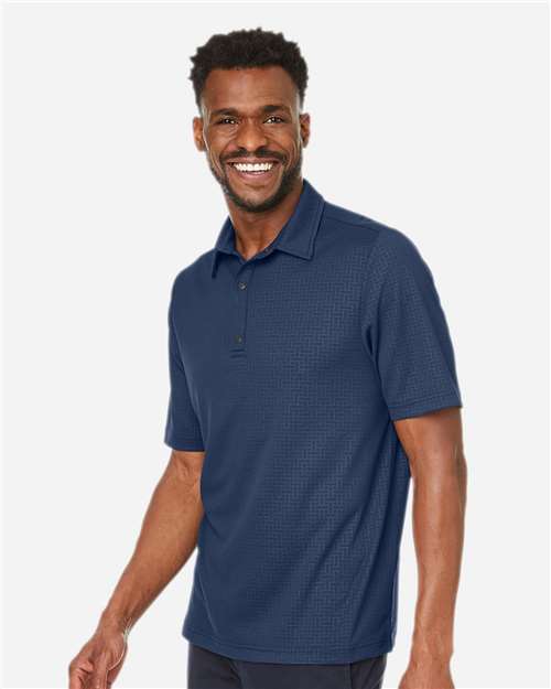 North End Men's Replay Recycled Pique Polo - NE102 Classic Navy