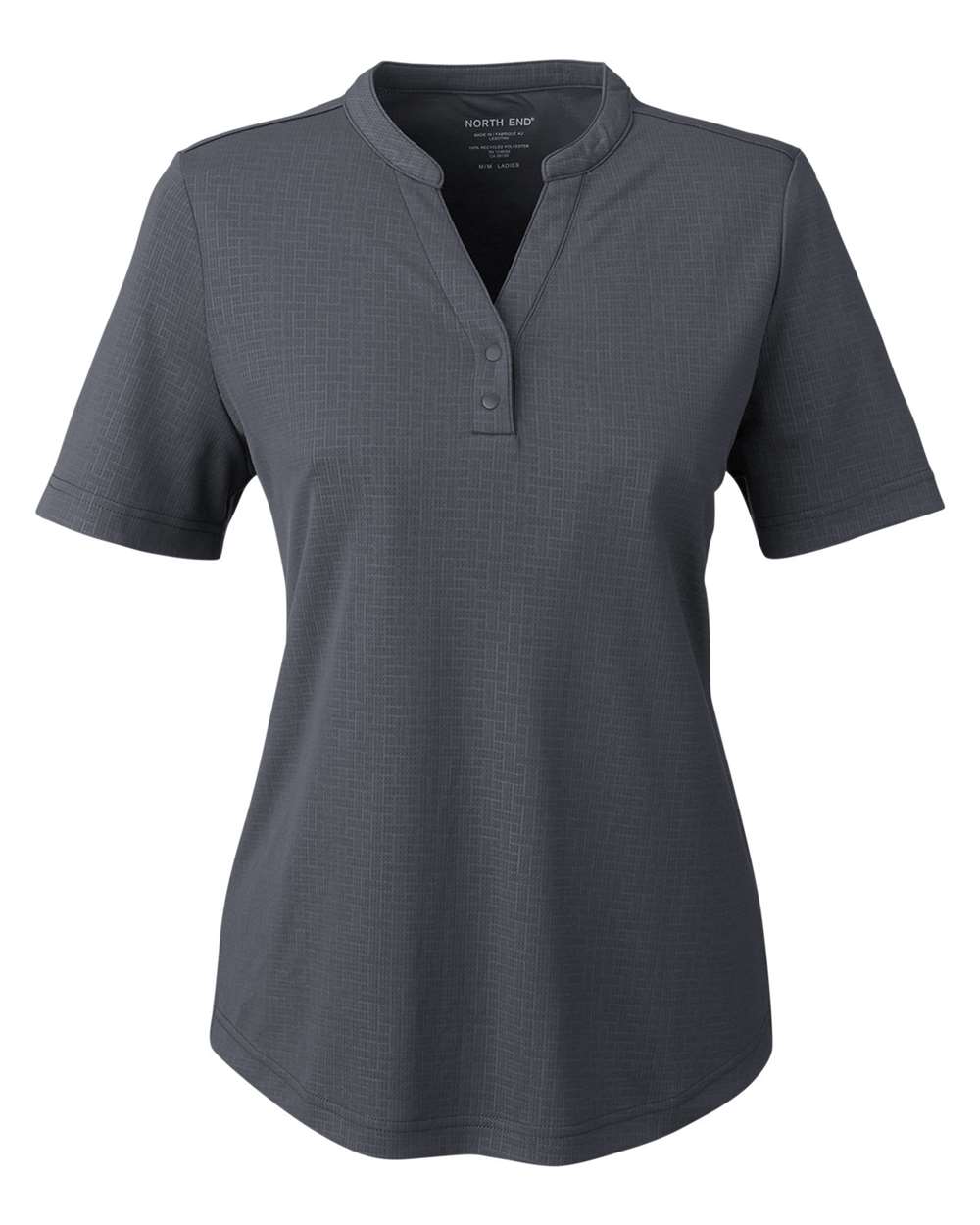 North End Women's Replay Recycled Polo - NE102W Carbon