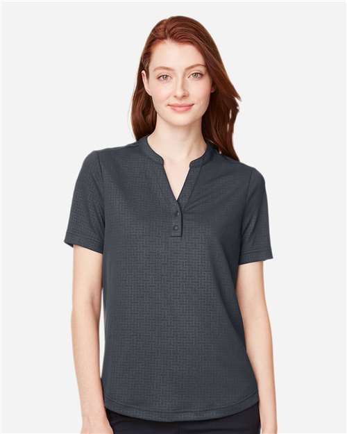 North End Women's Replay Recycled Polo - NE102W Carbon