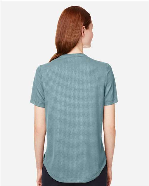 North End Women's Replay Recycled Polo - NE102W Opal Blue