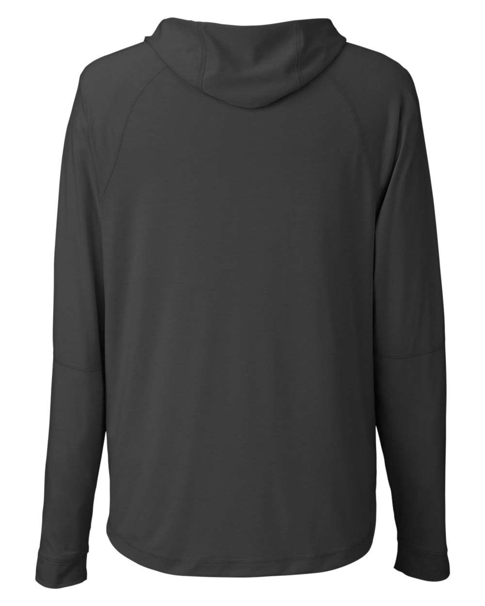 North End Unisex JAQ Stretch Performance Hooded Long Sleeve T-Shirt - NE105 Black