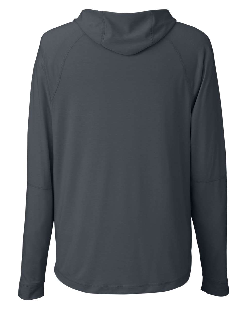 North End Unisex JAQ Stretch Performance Hooded Long Sleeve T-Shirt - NE105 Carbon