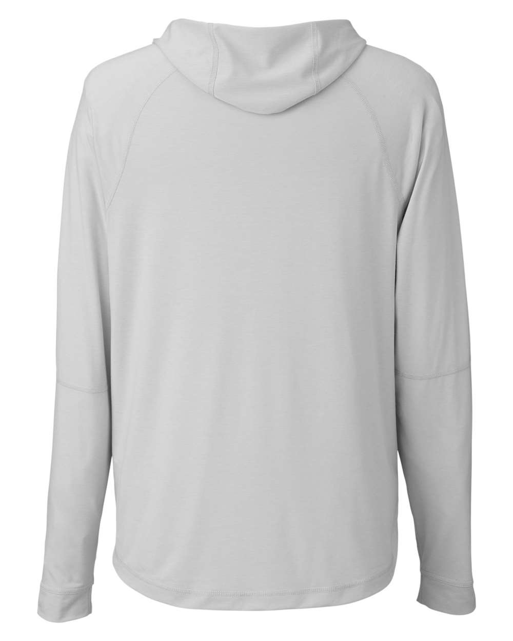 North End Unisex JAQ Stretch Performance Hooded Long Sleeve T-Shirt - NE105 Platinum