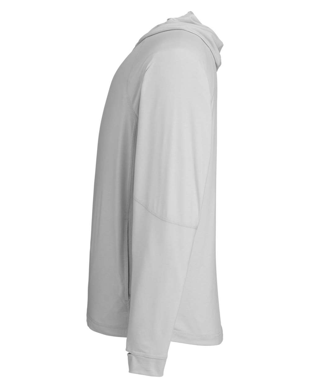 North End Unisex JAQ Stretch Performance Hooded Long Sleeve T-Shirt - NE105 Platinum