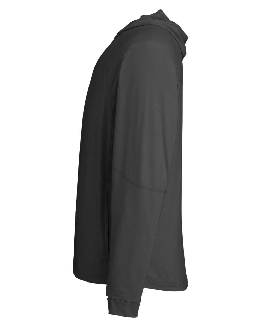 North End Unisex JAQ Stretch Performance Hooded Long Sleeve T-Shirt - NE105 Black