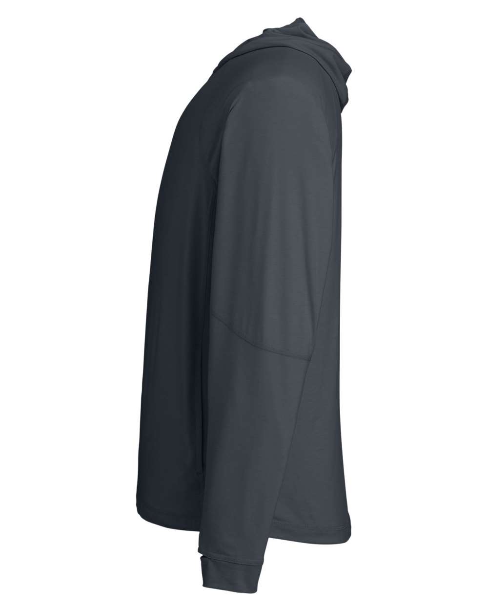 North End Unisex JAQ Stretch Performance Hooded Long Sleeve T-Shirt - NE105 Carbon