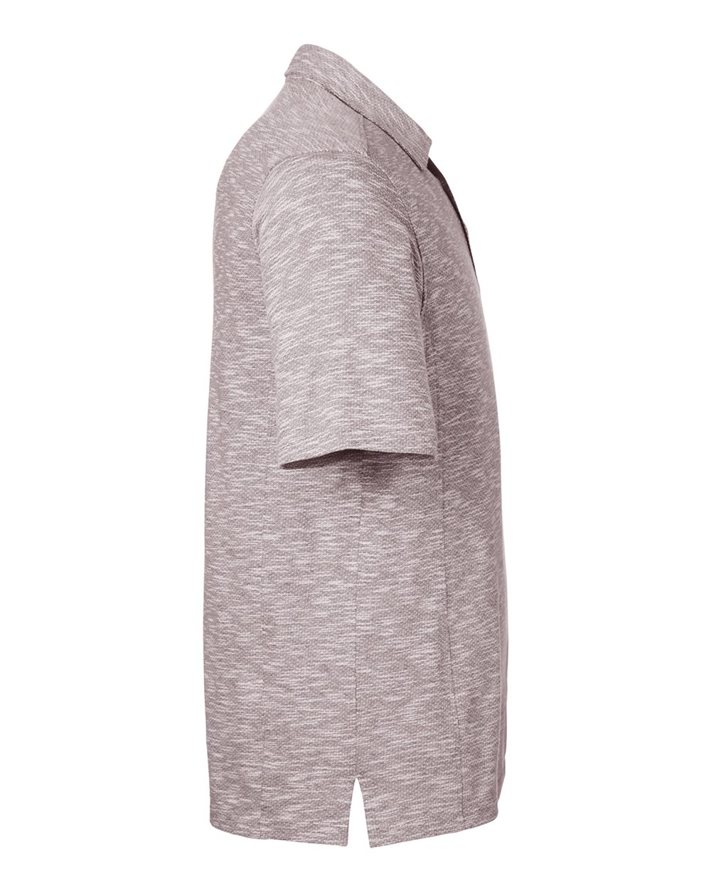 North End Men's Eclipse Jacquard Polo - NE115 Burgundy Heather