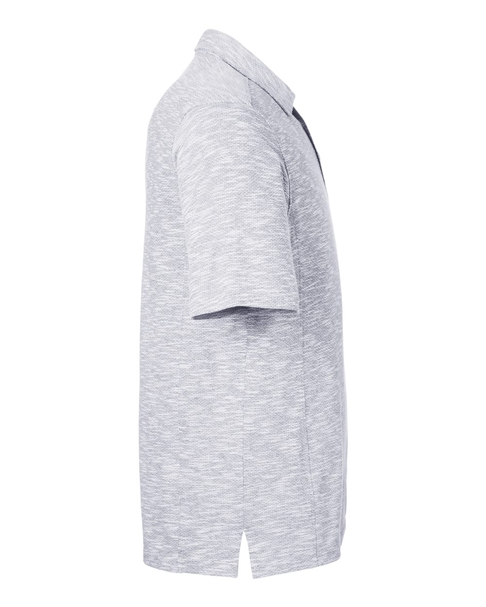 North End Men's Eclipse Jacquard Polo - NE115 Platinum Heather