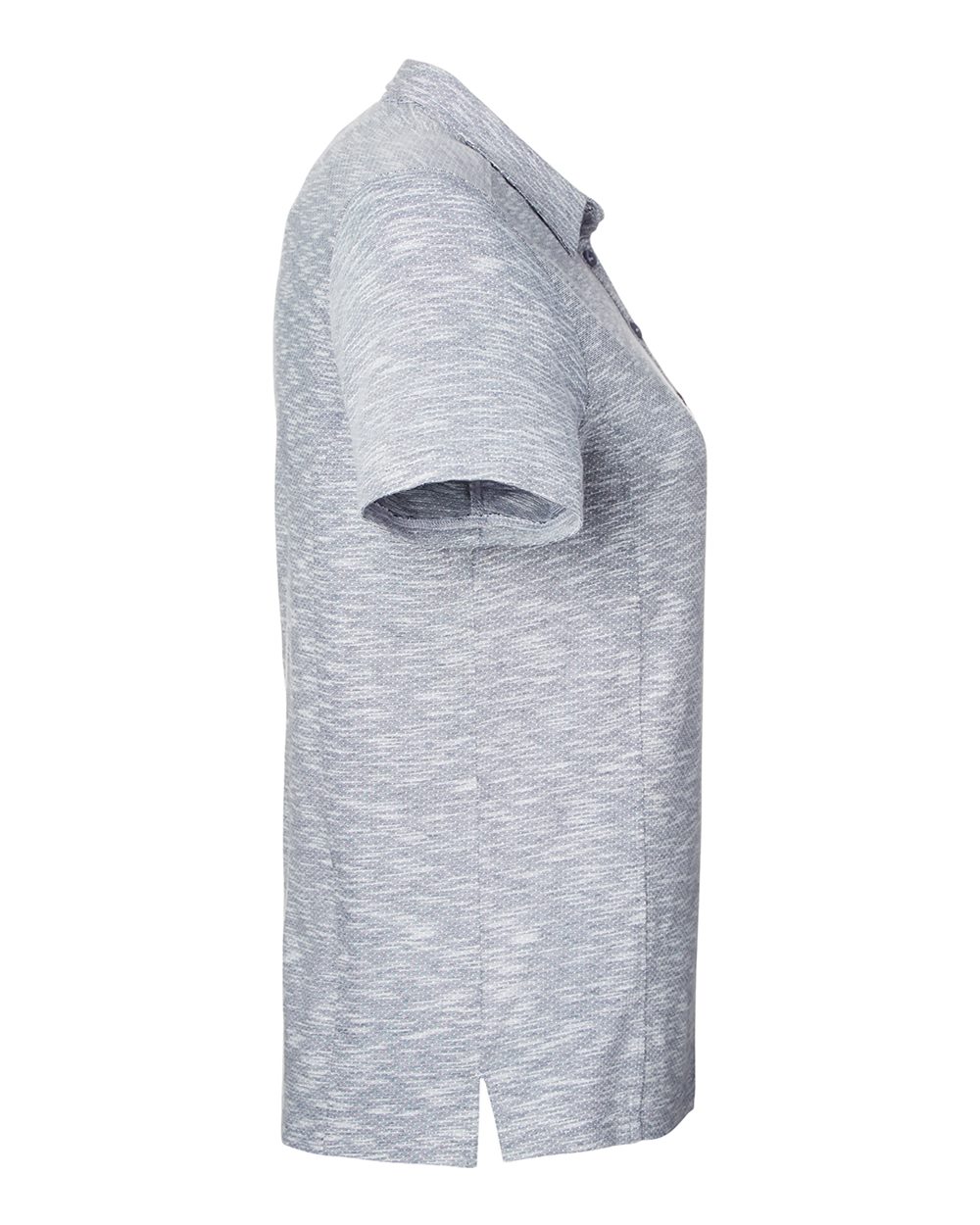 North End Women's Eclipse Jacquard Polo - NE115W Black Heather