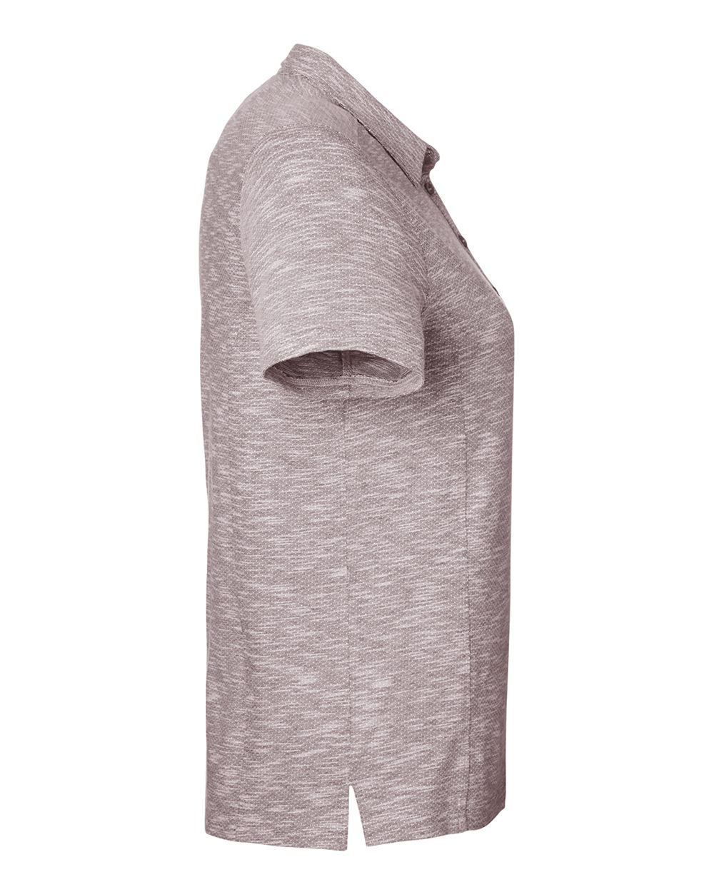 North End Women's Eclipse Jacquard Polo - NE115W Burgundy Heather