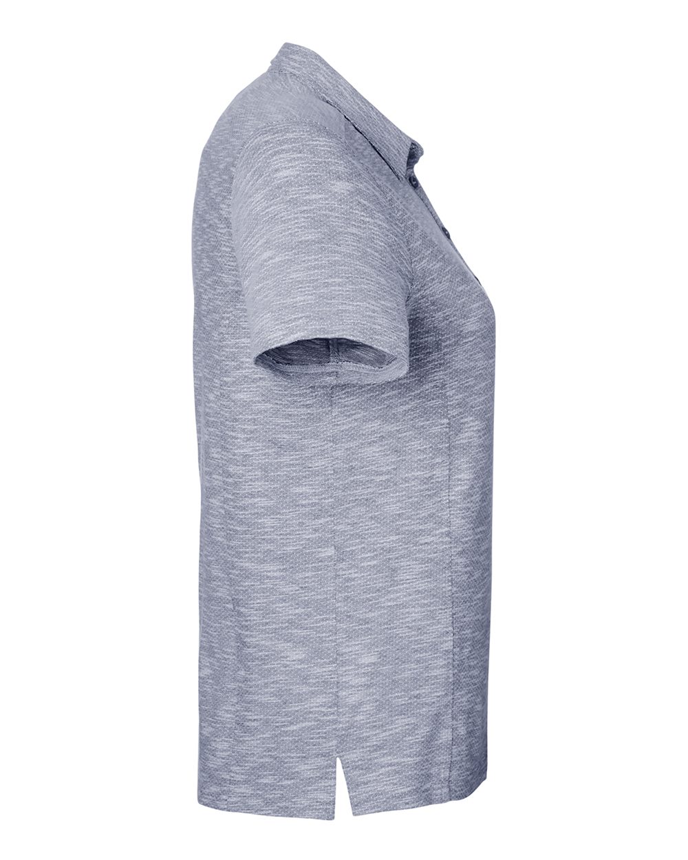 North End Women's Eclipse Jacquard Polo - NE115W Classic Navy Heather