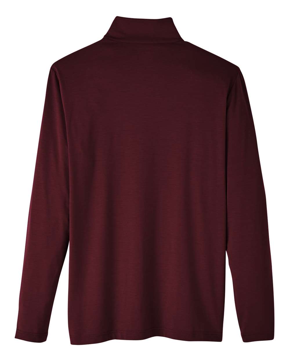 North End Men's JAQ Stretch Performance Snap-Neck Pullover - NE400 Burgundy