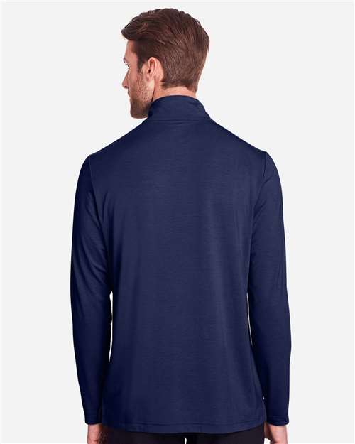 North End Men's JAQ Stretch Performance Snap-Neck Pullover - NE400 Classic Navy