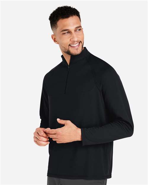 North End Men's Revive Coolcore® Quarter-Zip Pullover - NE410 Black