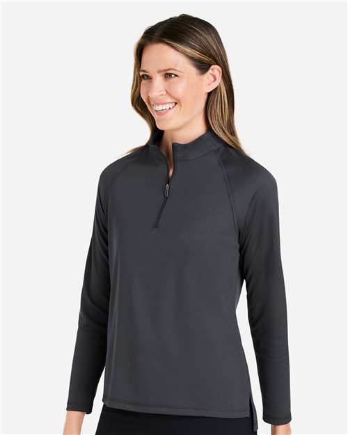 North End Women's Revive Coolcore® Quarter-Zip Pullover - NE410W Carbon