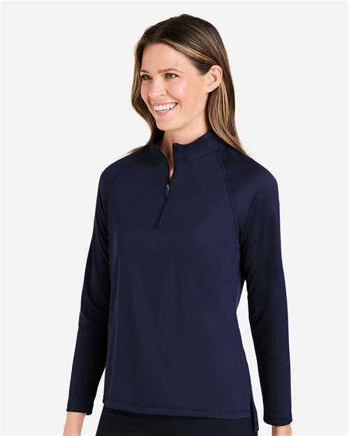 North End Women's Revive Coolcore® Quarter-Zip Pullover - NE410W Classic Navy
