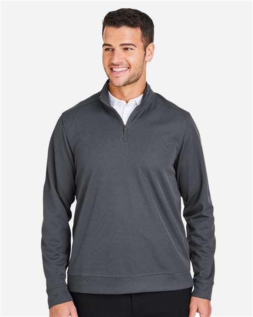 North End Men's Express Tech Performance Pique Quarter-Zip Pullover - NE412 Carbon