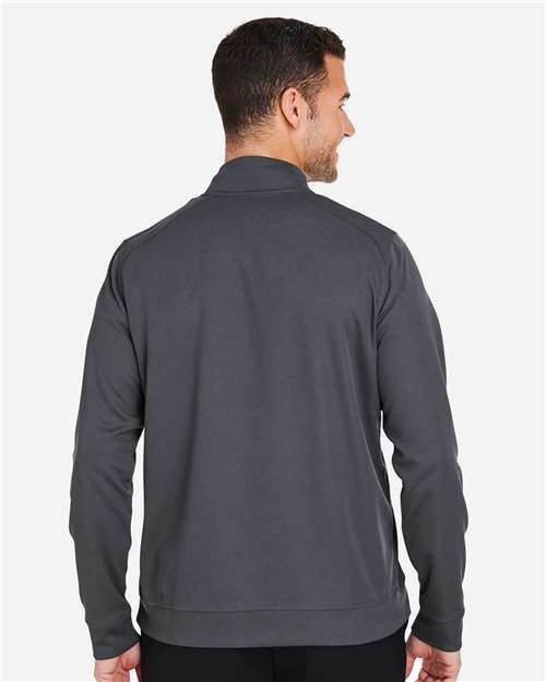 North End Men's Express Tech Performance Pique Quarter-Zip Pullover - NE412 Carbon