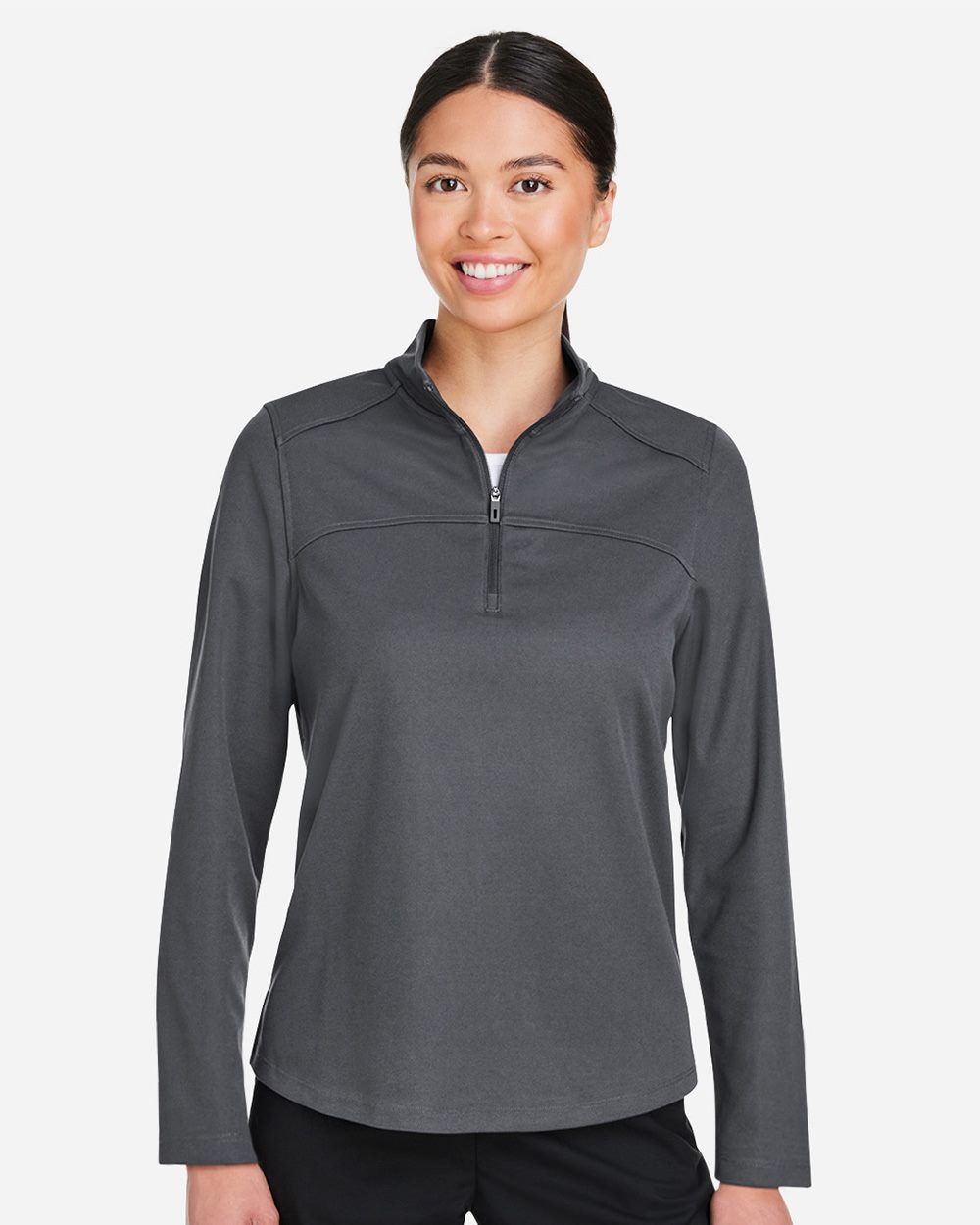 North End Women's Express Tech Performance Pique Quarter-Zip Pullover - NE412W