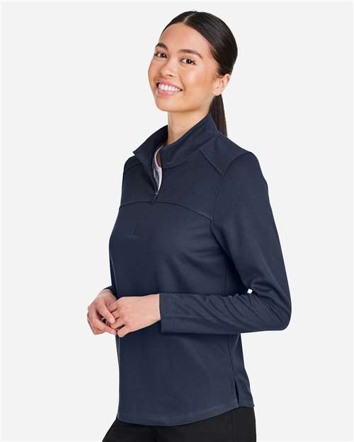 North End Women's Express Tech Performance Pique Quarter-Zip Pullover - NE412W Classic Navy