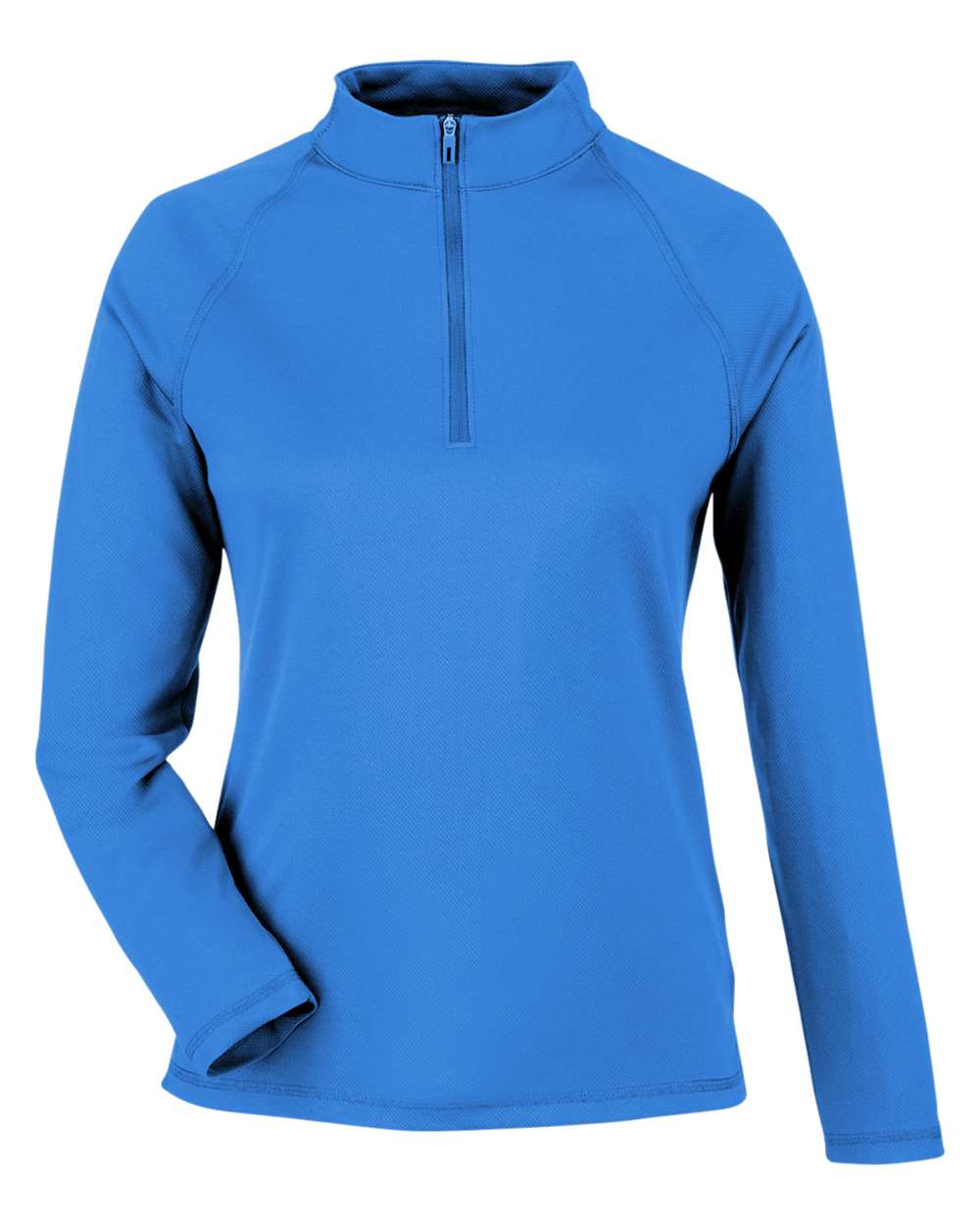 North End Women's Express Tech Performance Pique Quarter-Zip Pullover - NE412W Light Nautical Blue