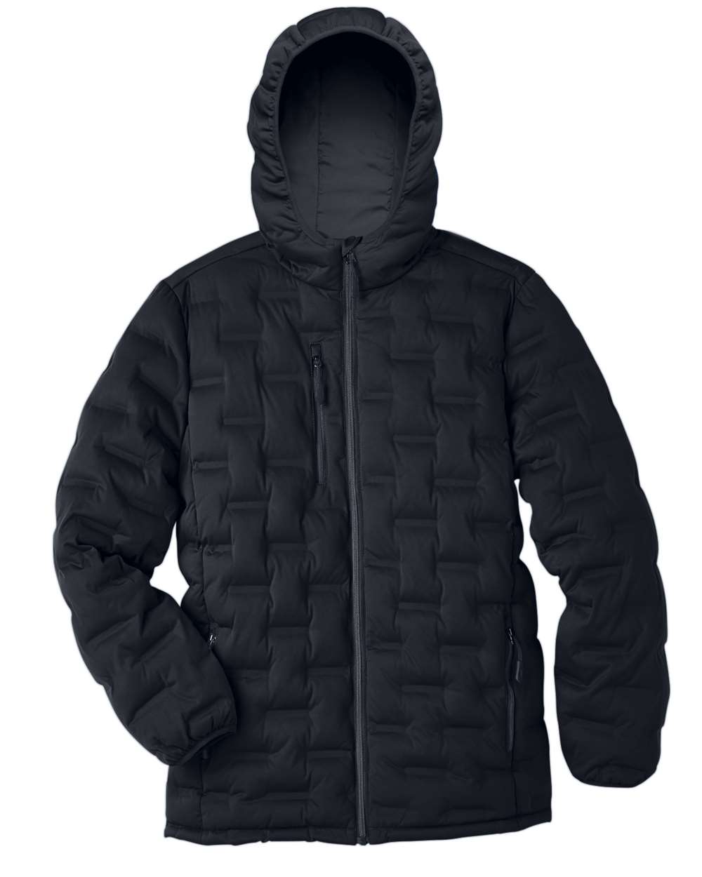 North End Men's Loft Puffer Jacket - NE708 Black- Carbon