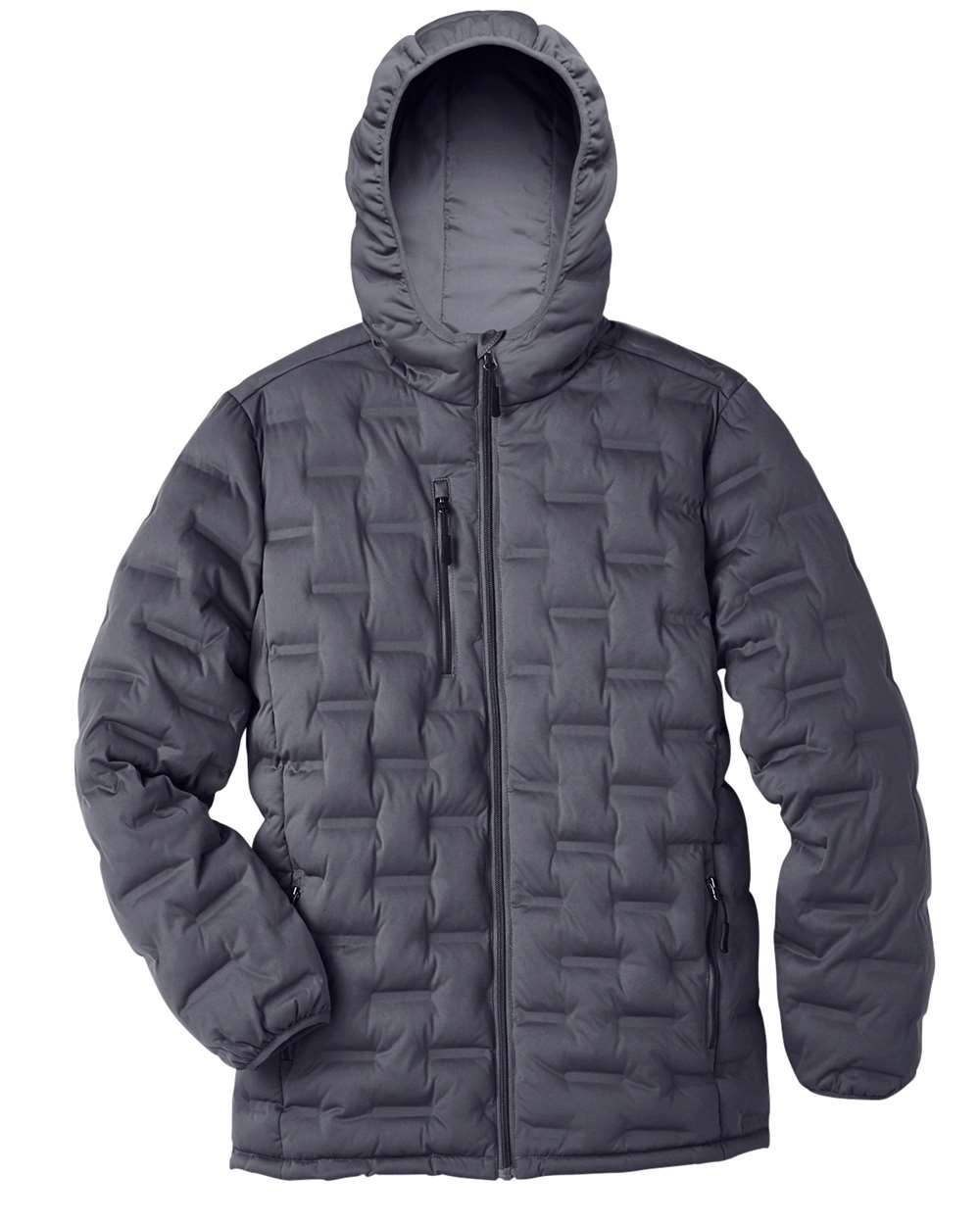 North End Men's Loft Puffer Jacket - NE708 Carbon- Black