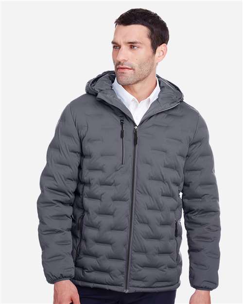 North End Men's Loft Puffer Jacket - NE708 Carbon- Black