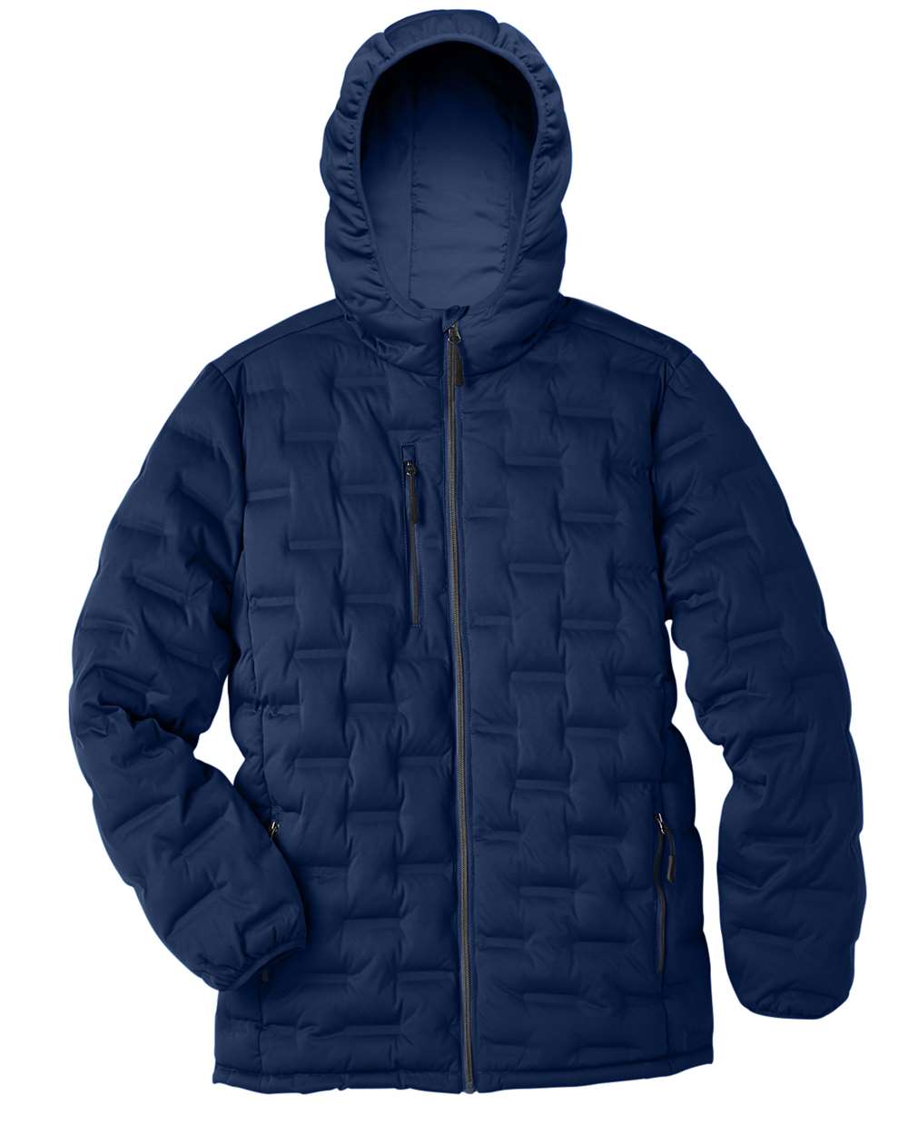 North End Men's Loft Puffer Jacket - NE708 Classic Navy- Carbon