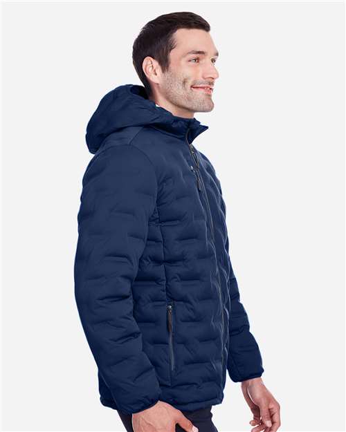 North End Men's UTK SubDown Loft Puffer Jacket - NE708 Classic Navy- Carbon