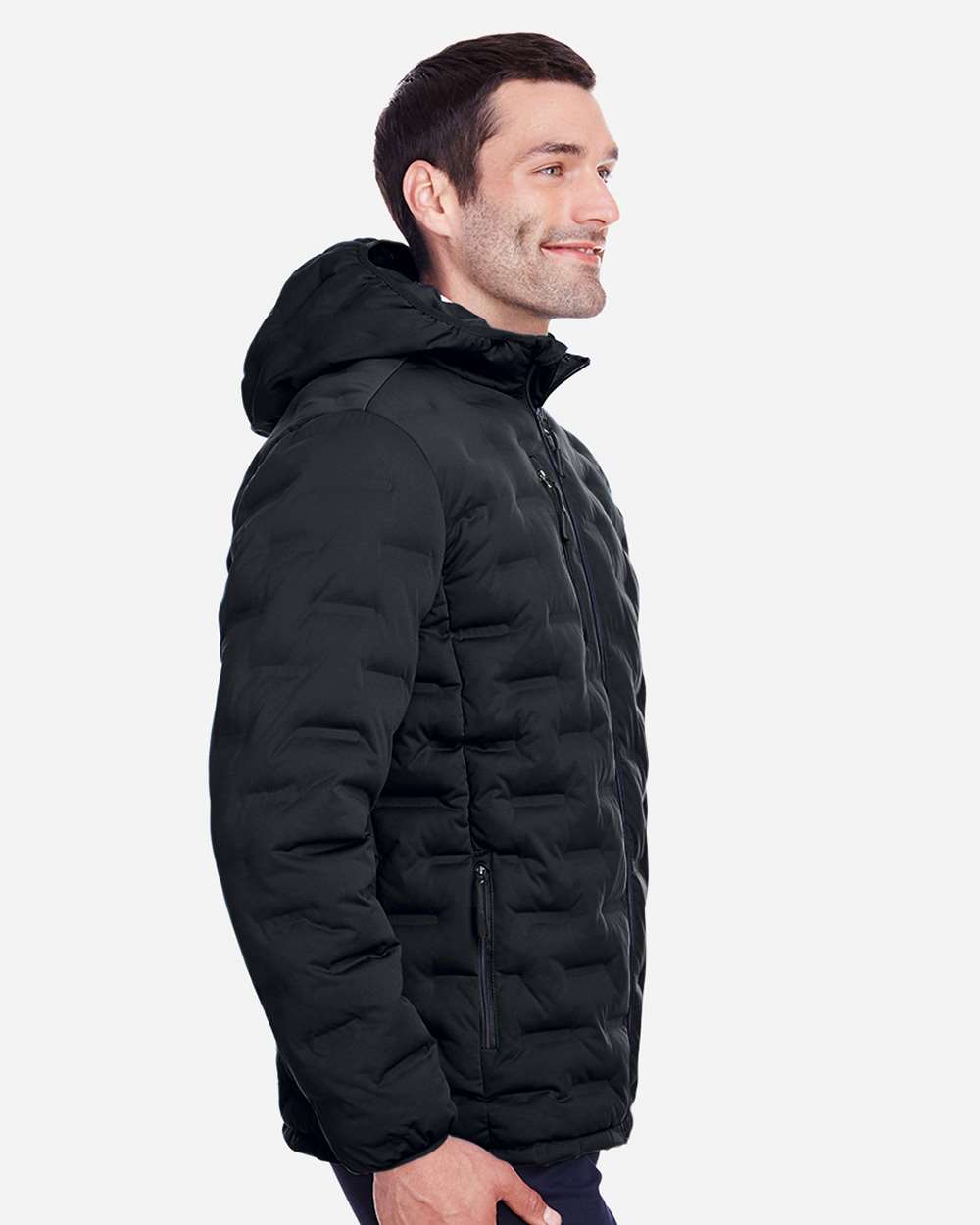 North End Men's UTK SubDown Loft Puffer Jacket - NE708 Black- Carbon