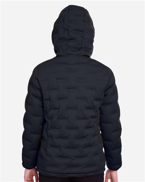 North End Women's Loft Puffer Jacket - NE708W Black- Carbon
