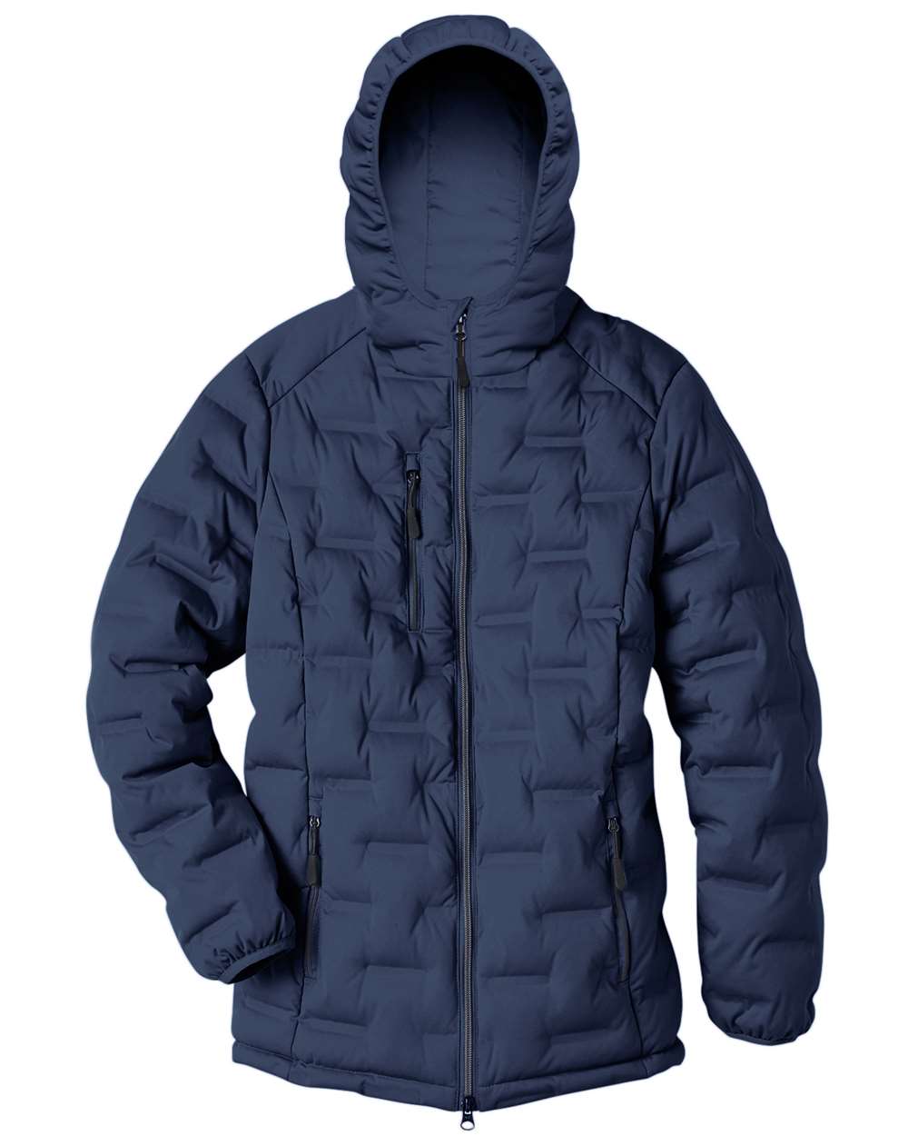 North End Women's Loft Puffer Jacket - NE708W Classic Navy- Carbon