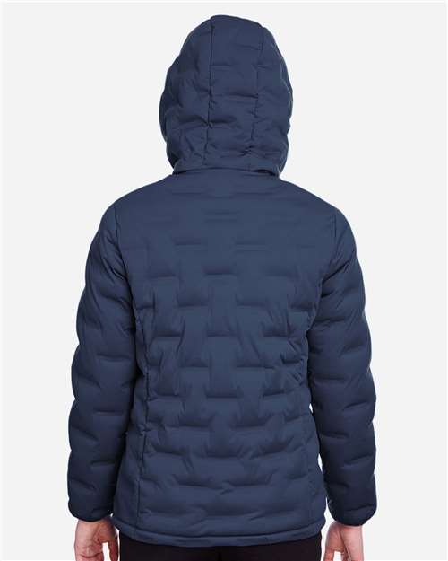North End Women's Loft Puffer Jacket - NE708W Classic Navy- Carbon