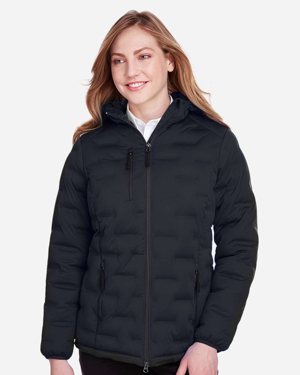 North End Women's UTK SubDown Loft Puffer Jacket - NE708W Black- Carbon
