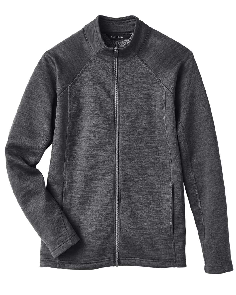 North End Women's Flux 2.0 Full-Zip Jacket - NE712W Black Heather- Carbon