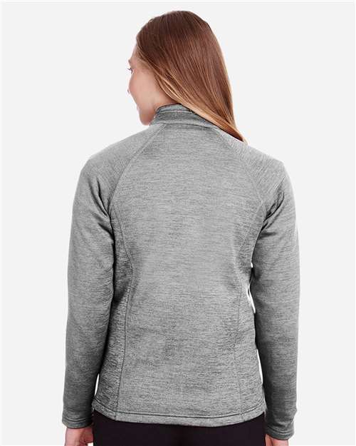 North End Women's Flux 2.0 Full-Zip Jacket - NE712W Light Heather- Carbon