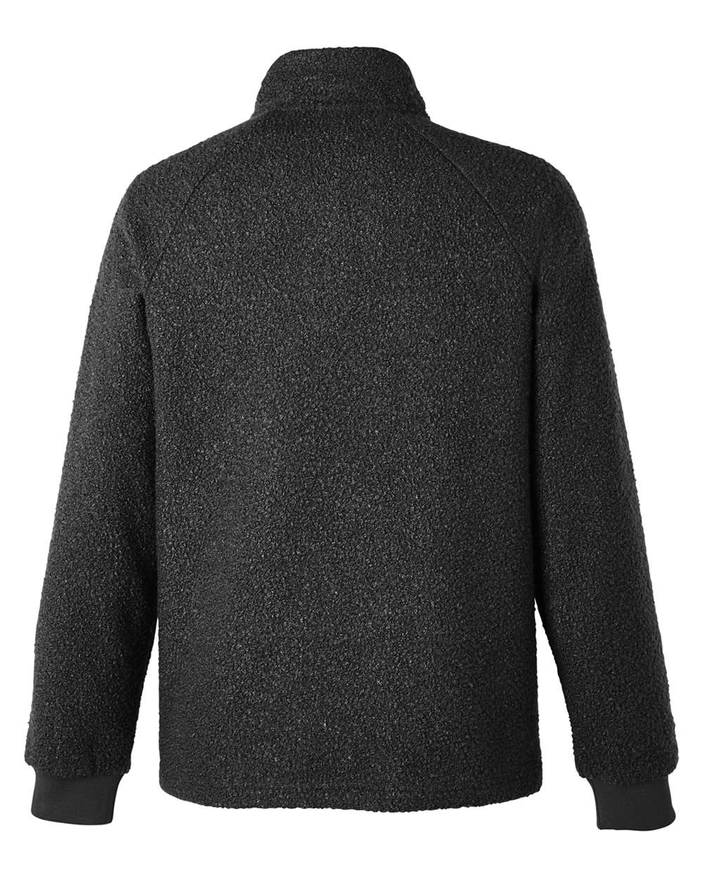 North End Men's Aura Sweater Fleece Quarter-Zip Pullover - NE713 Black- Black