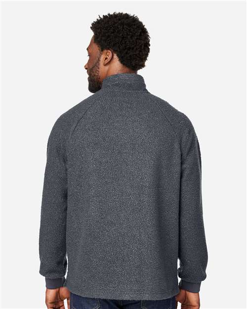 North End Men's Aura Sweater Fleece Quarter-Zip Pullover - NE713 Carbon- Carbon