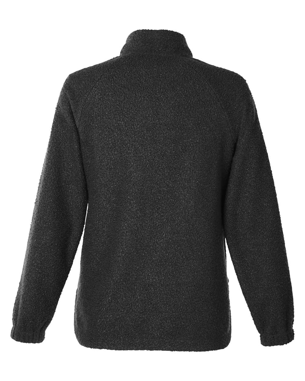 North End Women's Aura Sweater Fleece Quarter-Zip Pullover - NE713W Black- Black