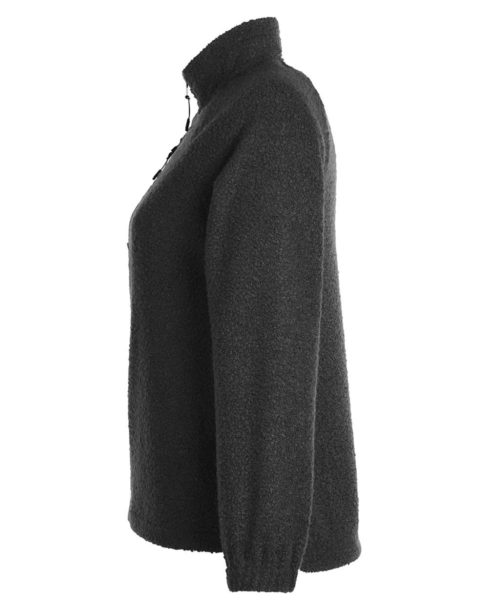 North End Women's Aura Sweater Fleece Quarter-Zip Pullover - NE713W Black- Black