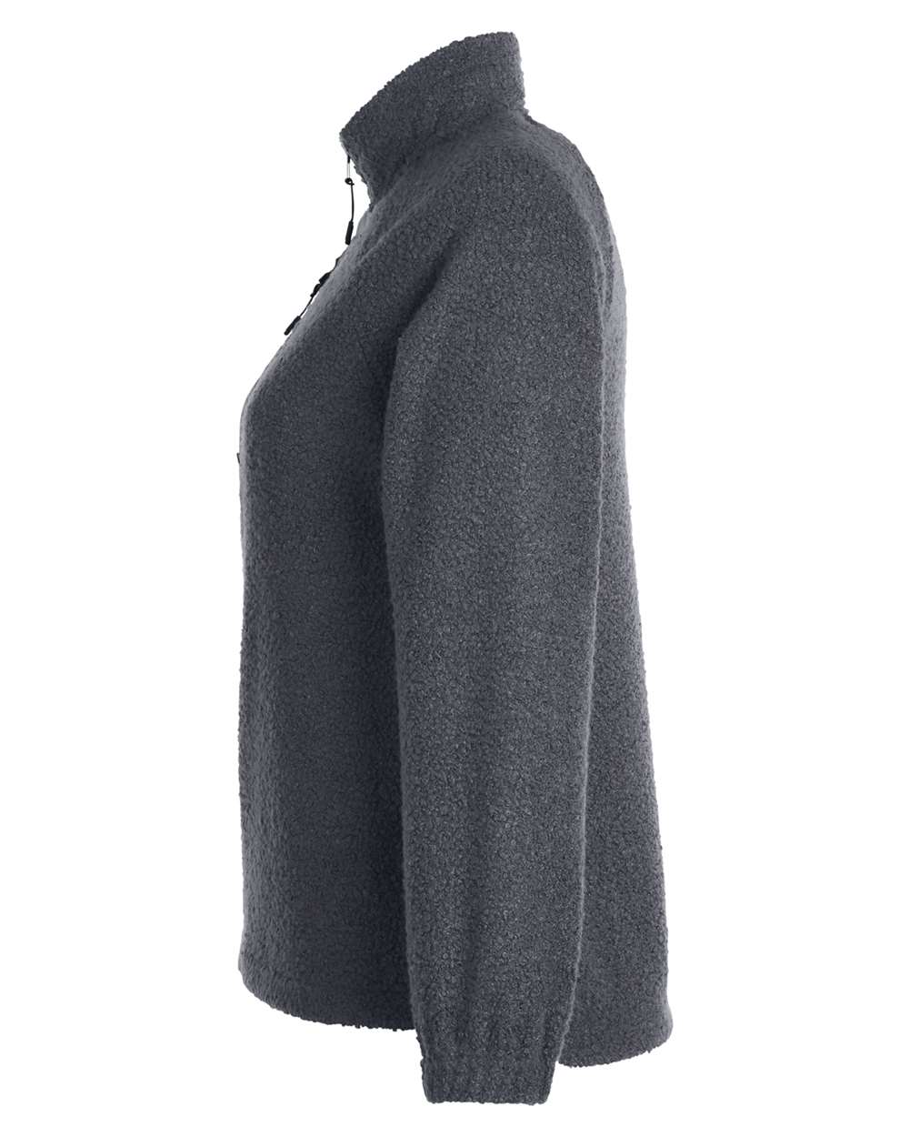 North End Women's Aura Sweater Fleece Quarter-Zip Pullover - NE713W Carbon- Carbon