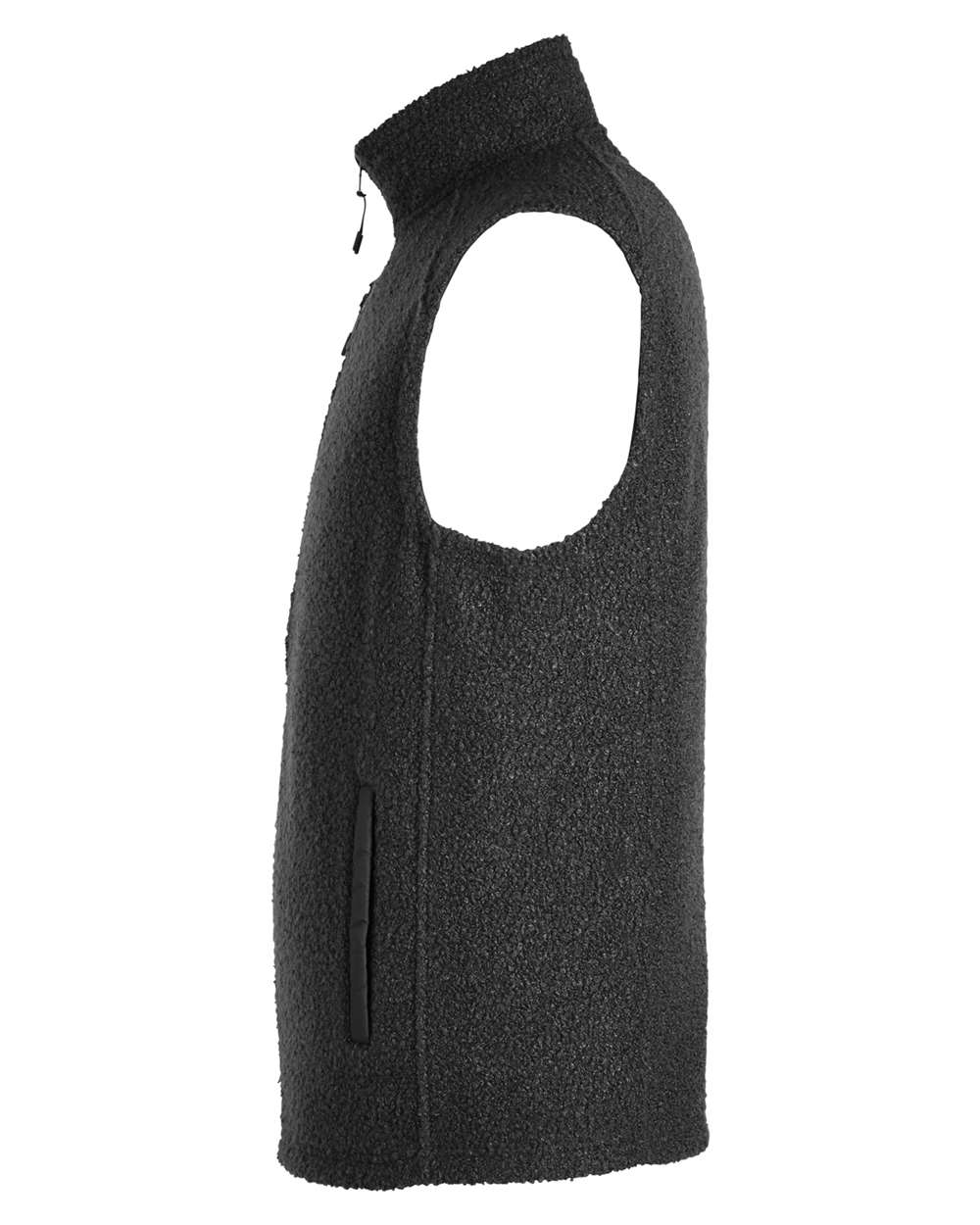 North End Men's Aura Sweater Fleece Vest - NE714 Black- Black