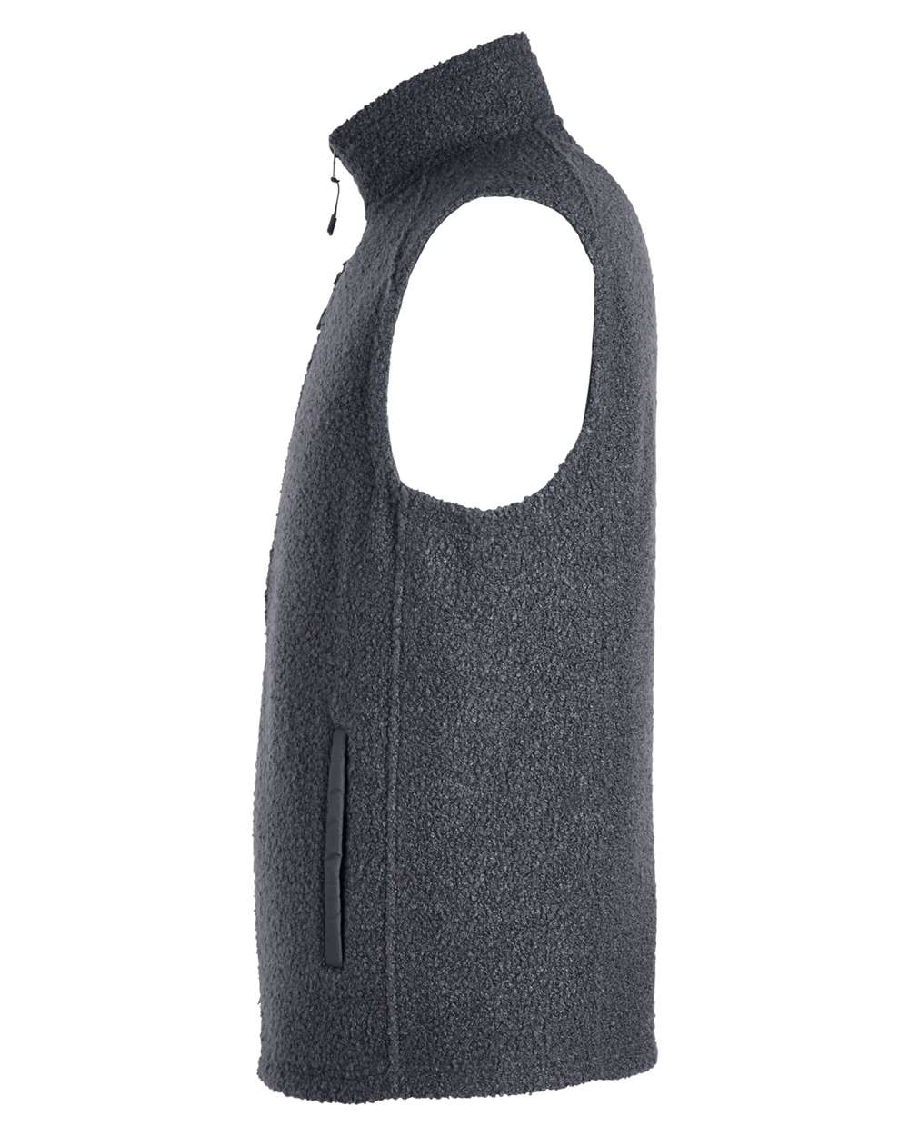 North End Men's Aura Sweater Fleece Vest - NE714 Carbon- Carbon