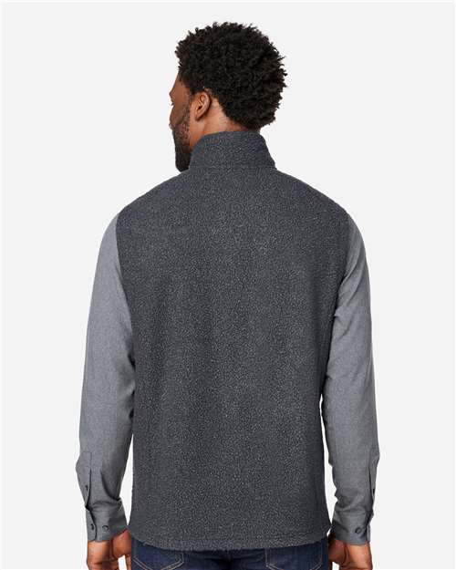 North End Men's Aura Sweater Fleece Vest - NE714 Carbon- Carbon