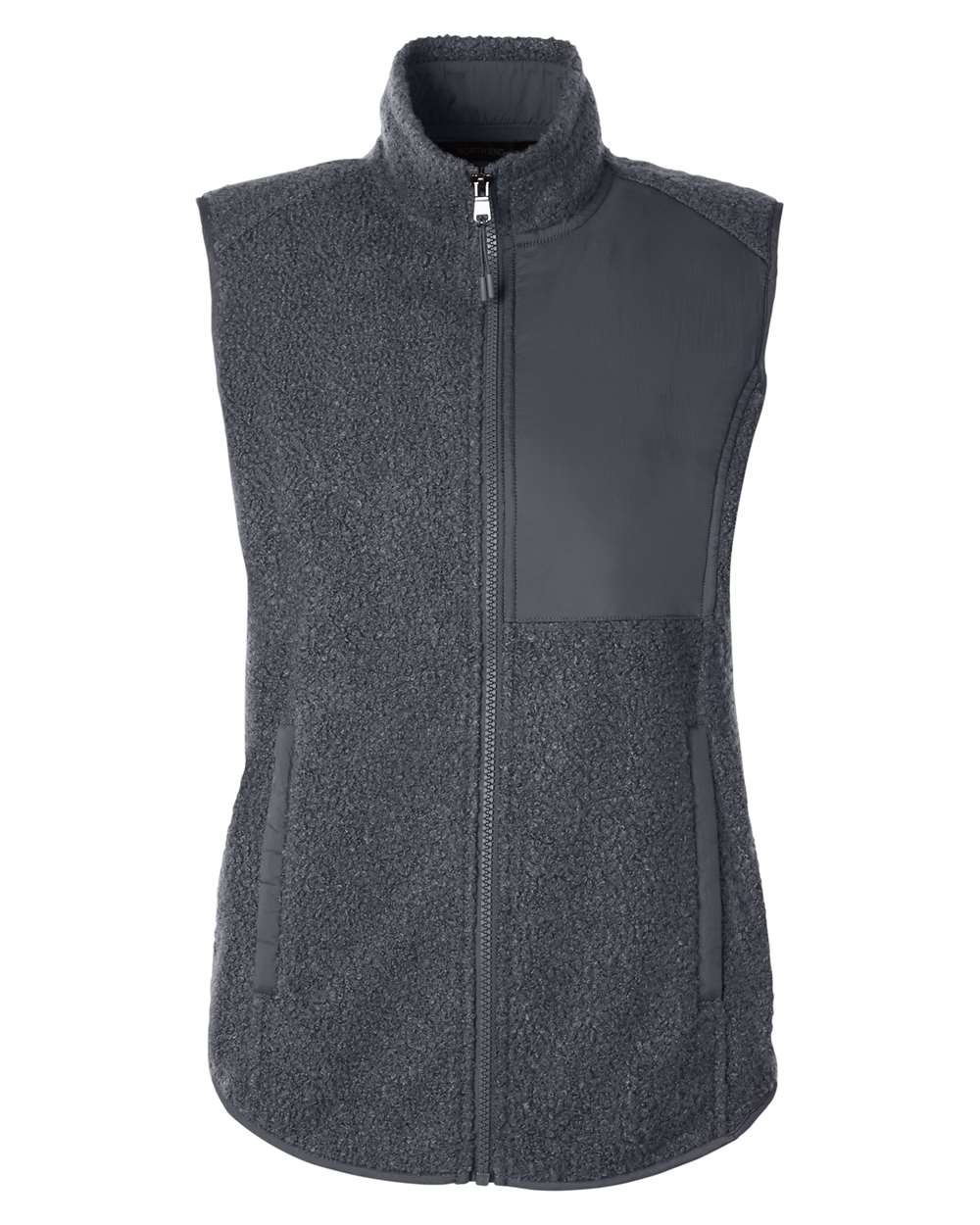 North End Women's Aura Sweater Fleece Vest - NE714W Carbon- Carbon