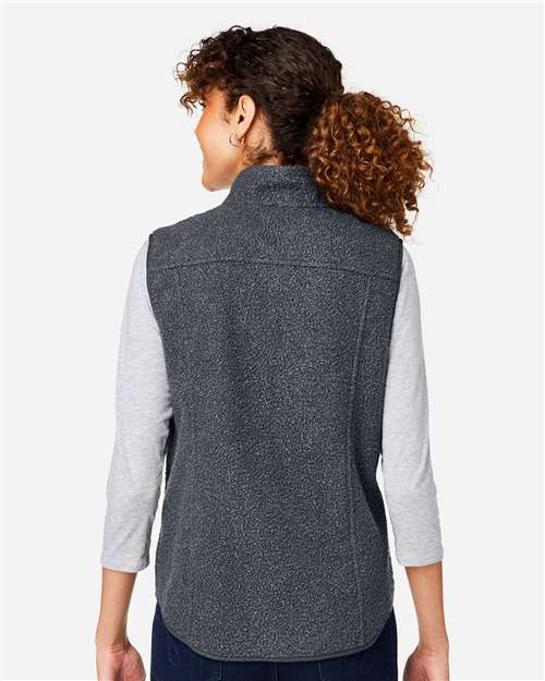 North End Women's Aura Sweater Fleece Vest - NE714W Carbon- Carbon