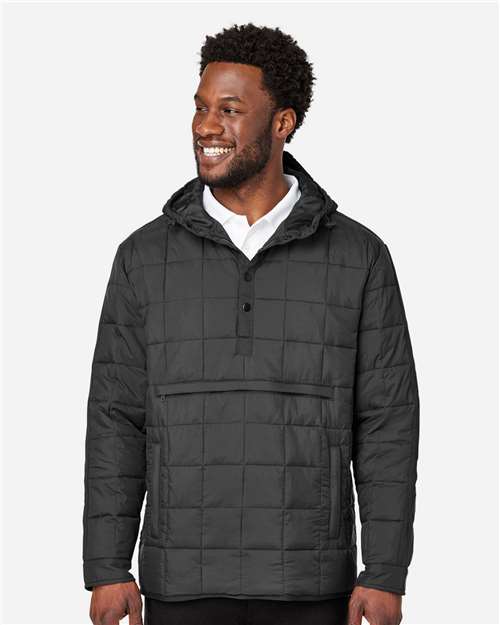 North End Unisex Aura Packable Anorak - NE722 Black